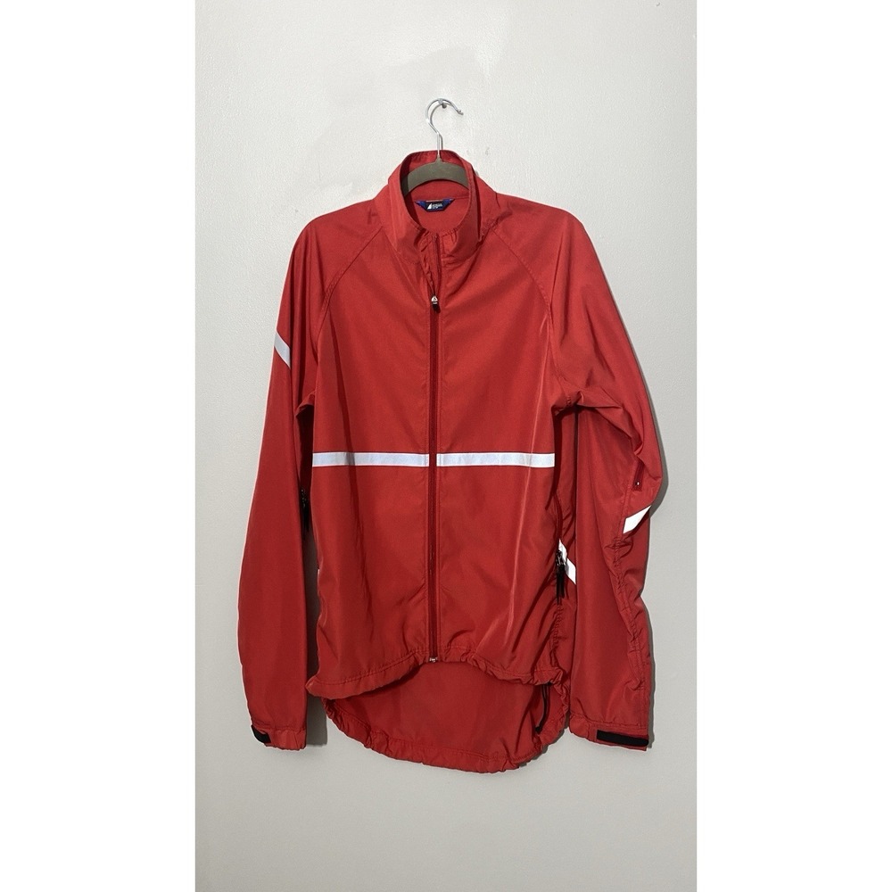 MEC Mountain Equipment Co-op Jacket Large Red Windbreaker Cycling Running